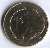 Монета 1 доллар. 2010 год, Намибия.
