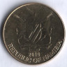 Монета 1 доллар. 2010 год, Намибия.