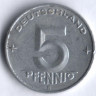 Монета 5 пфеннигов. 1952 год (Е), ГДР.