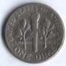 10 центов. 1973(D) год, США.