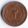 Монета 2 пулы. 1937 год, Афганистан.