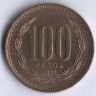 100 песо. 1997 год, Чили.