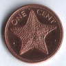 Монета 1 цент. 2004 год, Багамские острова.