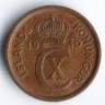 Монета 1 эйре. 1940 год, Исландия.