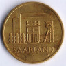 Монета 50 франков. 1954 год, Саарленд.
