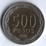 500 песо. 2003 год, Чили.