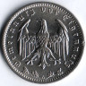 Монета 1 рейхсмарка. 1937 год (A), Третий Рейх.