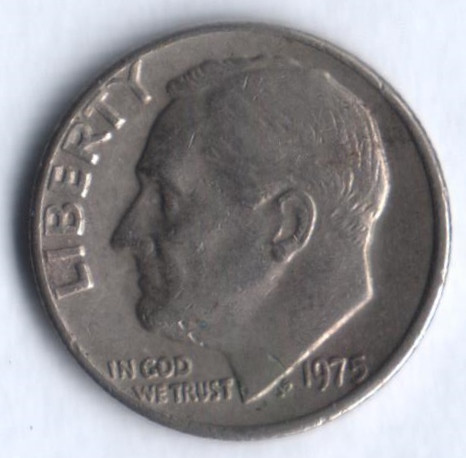 10 центов. 1975 год, США.
