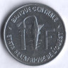 Монета 1 франк. 1975 год, Западно-Африканские Штаты.