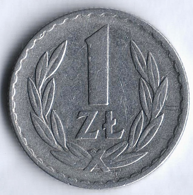 Монета 1 злотый. 1973 год, Польша.