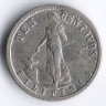 Монета 10 сентаво. 1908(S) год, Филиппины.