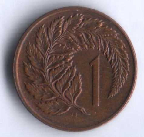 Монета 1 цент. 1980 год, Новая Зеландия.