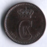 Монета 1 эре. 1894 год, Дания. VBP.