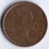 Монета 2 пенса. 1992(AA) год, Гибралтар.