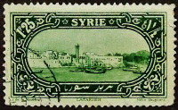 Почтовая марка. "Гавань Латакии". 1925 год, Сирия.