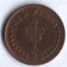 Монета 1/2 нового пенни. 1980 год, Великобритания.
