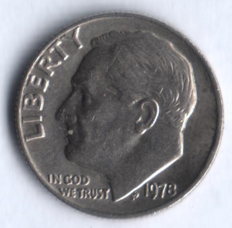 10 центов. 1978 год, США.