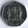 Монета 1 доллар. 2006 год, Ямайка. Александр Бустаманте - национальный герой.
