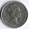 Монета 10 центов. 1996 год, Новая Зеландия.