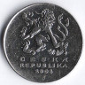 Монета 5 крон. 1995(m) год, Чехия.