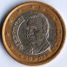Монета 1 евро. 2003 год, Испания.