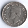 Монета 3 пенса. 1952(m) год, Австралия.