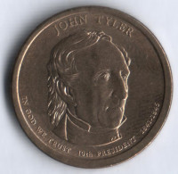 1 доллар. 2009(P) год, США. 10-й президент США - Джон Тайлер.