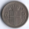 Монета 25 эйре. 1923 год, Исландия. HCN;GJ.