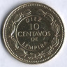 Монета 10 сентаво. 2002 год, Гондурас.