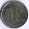 Монета 20 сен. 1976 год, Малайзия.