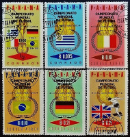 Набор почтовых марок (6 шт.). "Чемпионат мира по футболу, Англия`1966". 1966 год, Панама.