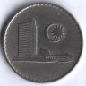 Монета 20 сен. 1977 год, Малайзия.