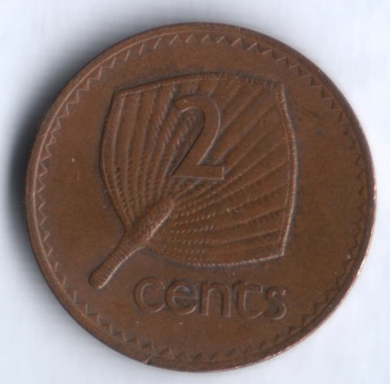 2 цента. 1977 год, Фиджи.