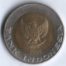Монета 1000 рупий. 1995 год, Индонезия.