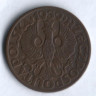 Монета 5 грошей. 1939 год, Польша.