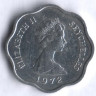 Монета 5 центов. 1972 год, Сейшельские острова. FAO.