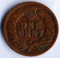 Монета 1 цент. 1905 год, США.