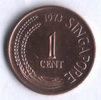1 цент. 1973 год, Сингапур.