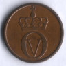 Монета 1 эре. 1961 год, Норвегия.