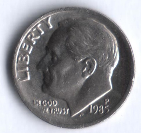 10 центов. 1985(P) год, США.