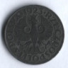 Монета 10 грошей. 1923 год, Польша.