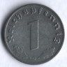Монета 1 рейхспфенниг. 1941 год (D), Третий Рейх.