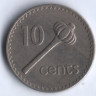 10 центов. 1979 год, Фиджи.