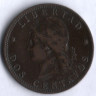 Монета 2 сентаво. 1890 год, Аргентина.