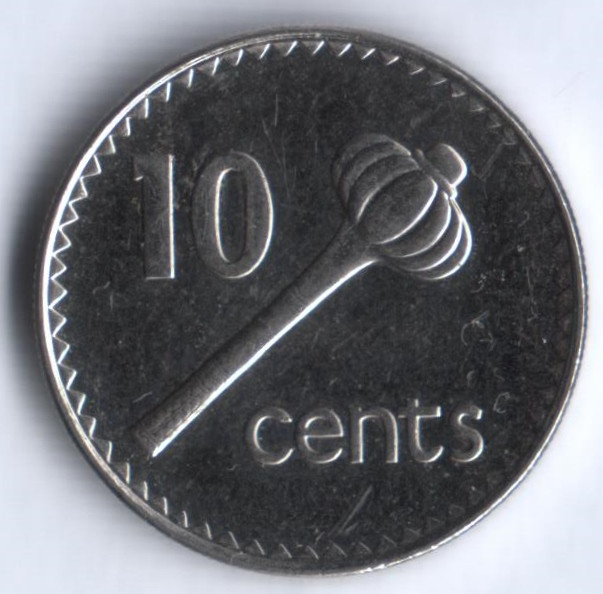10 центов. 1999 год, Фиджи.