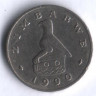 Монета 5 центов. 1990 год, Зимбабве.