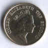 Монета 10 центов. 1986 год, Гонконг.