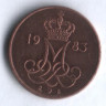 Монета 5 эре. 1983 год, Дания. R;B.