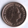 Монета 1 цент. 1960 год, Нидерланды.