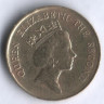 Монета 10 центов. 1987 год, Гонконг.